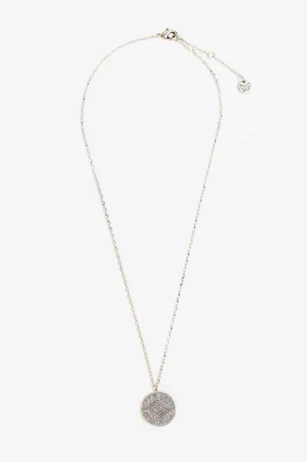 Women Jewelry Johnny Was EVIL EYE NECKLACE Silver