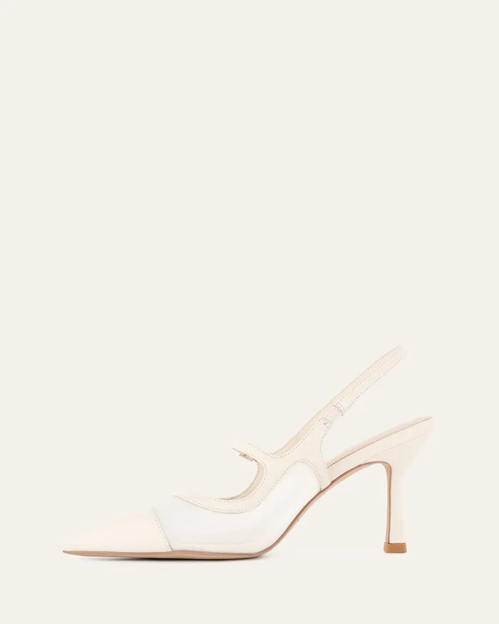 Women jomercer Ascot high heels off white mesh HIGH HEELS