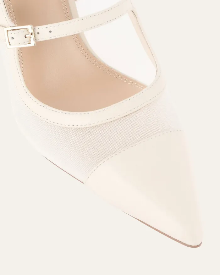 Women jomercer Ascot high heels off white mesh HIGH HEELS