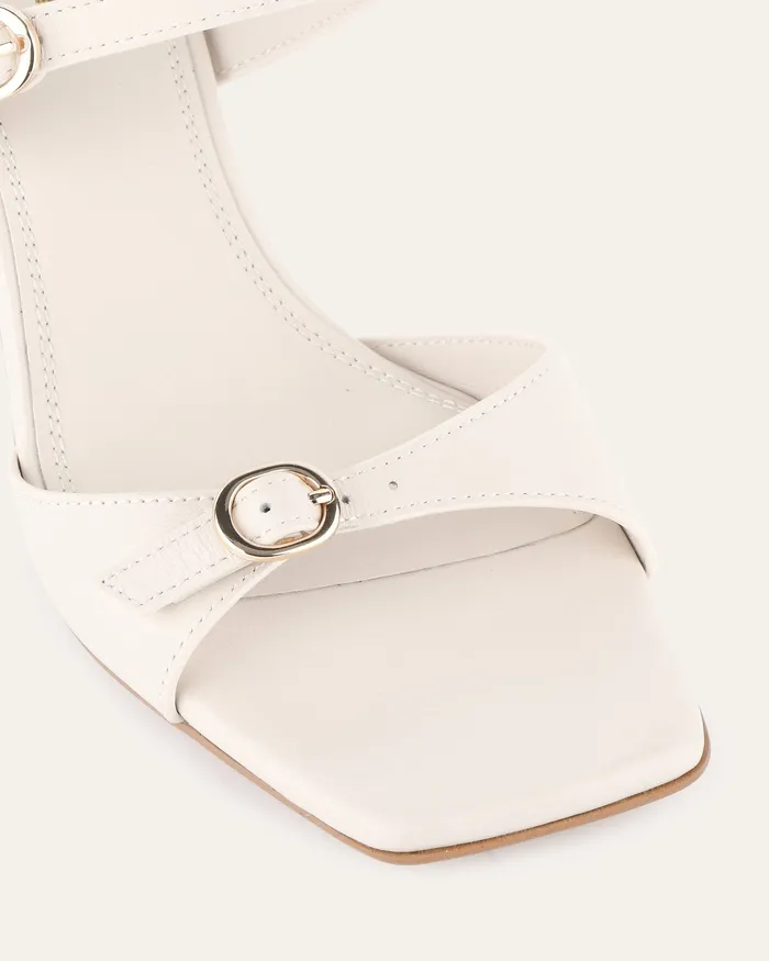 Women jomercer Spencer mid heel sandals off white leather MID HEELS Women jomercer Spencer mid heel sandals off white leather MID HEELS