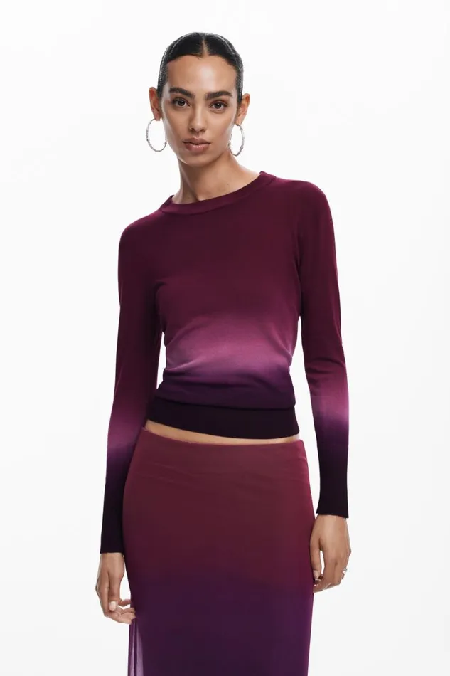 Women Jumpers Desigual Light Gradient Sweater