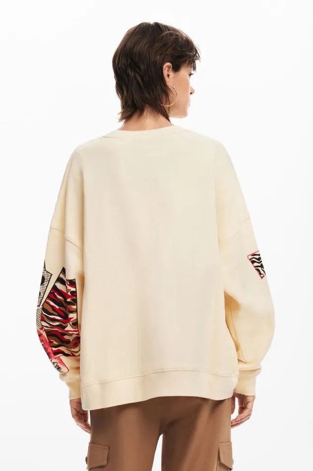 Women Jumpers Desigual Mickey Mouse Sweatshirt