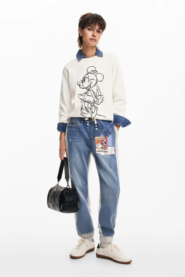 Women Jumpers Desigual Minnie Mouse Sweater