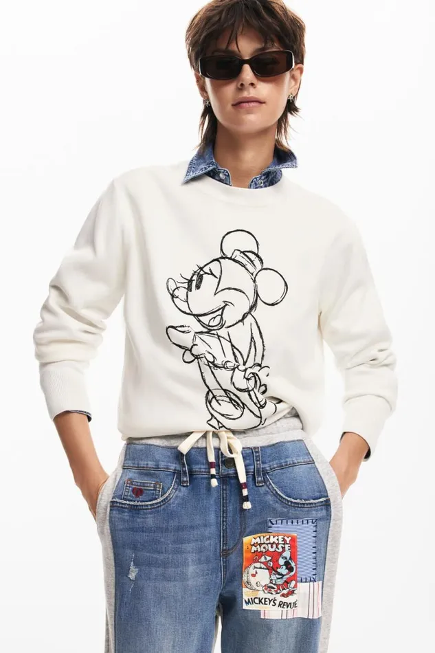 Women Jumpers Desigual Minnie Mouse Sweater