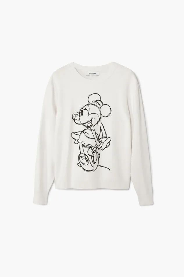 Women Jumpers Desigual Minnie Mouse Sweater