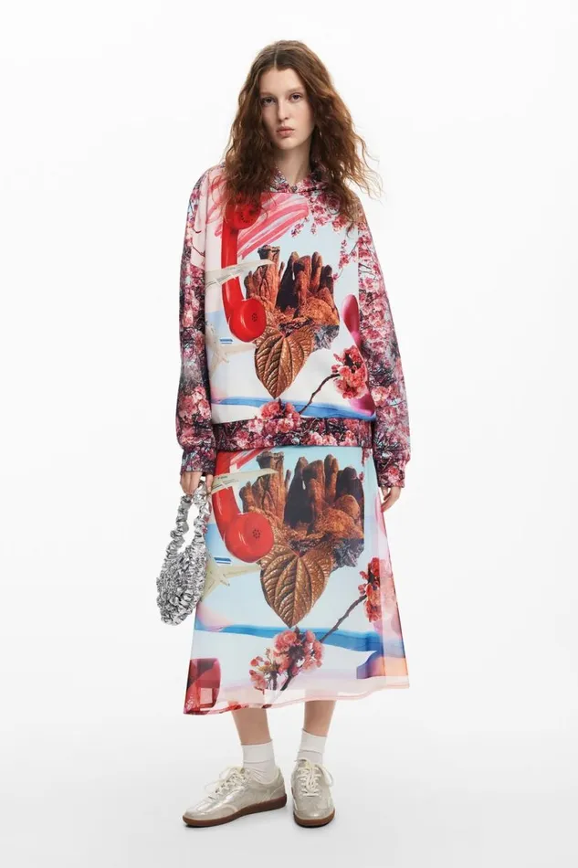 Women Jumpers Desigual Printed Sweatshirt M Christian Lacroix