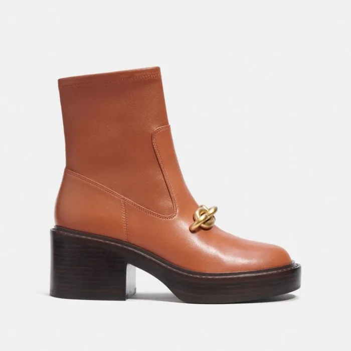 Women Kenna Bootie Burnished Amber Coach Boots and Booties
