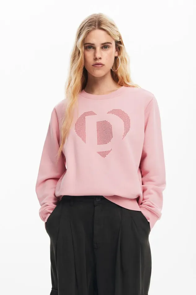 WomenKids Jumpers Desigual Desigual Heart Sweatshirt