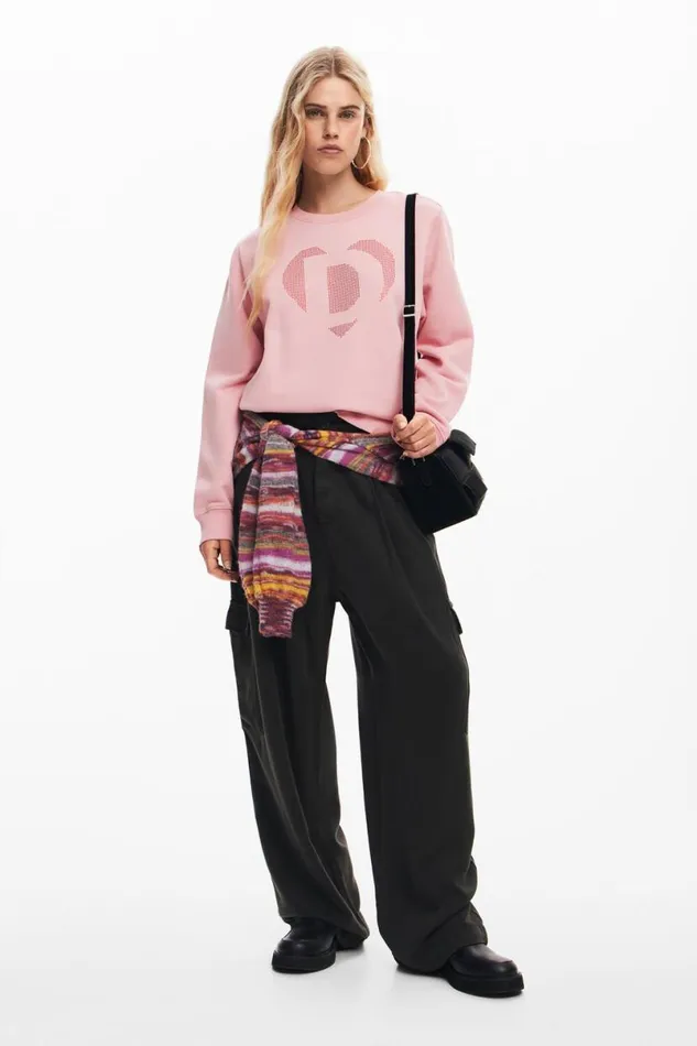 WomenKids Jumpers Desigual Desigual Heart Sweatshirt