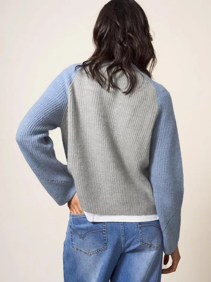 Women KNITWEAR White Stuff Dehlia Knitted Cardigan Light Blue Women KNITWEAR White Stuff Dehlia Knitted Cardigan Light Blue