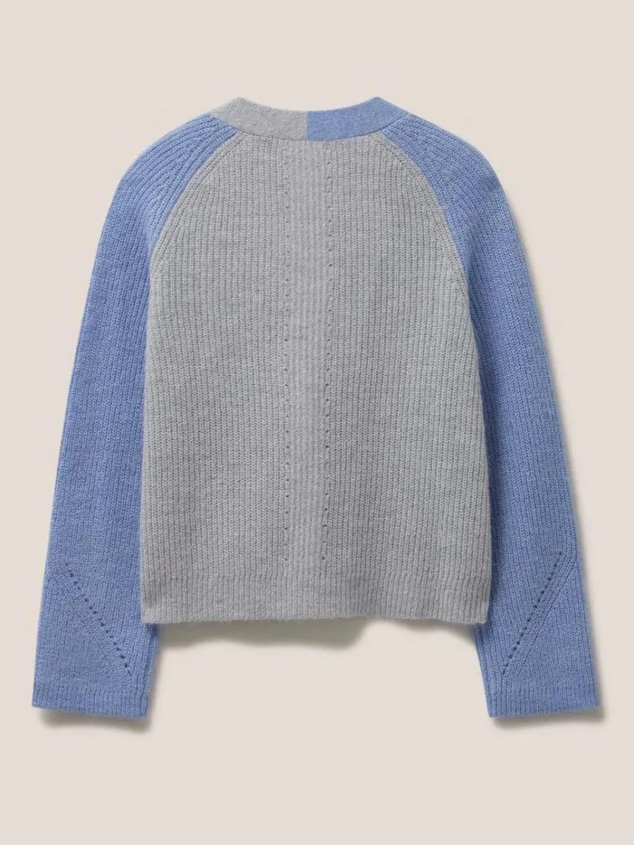 Women KNITWEAR White Stuff Dehlia Knitted Cardigan Light Blue Women KNITWEAR White Stuff Dehlia Knitted Cardigan Light Blue