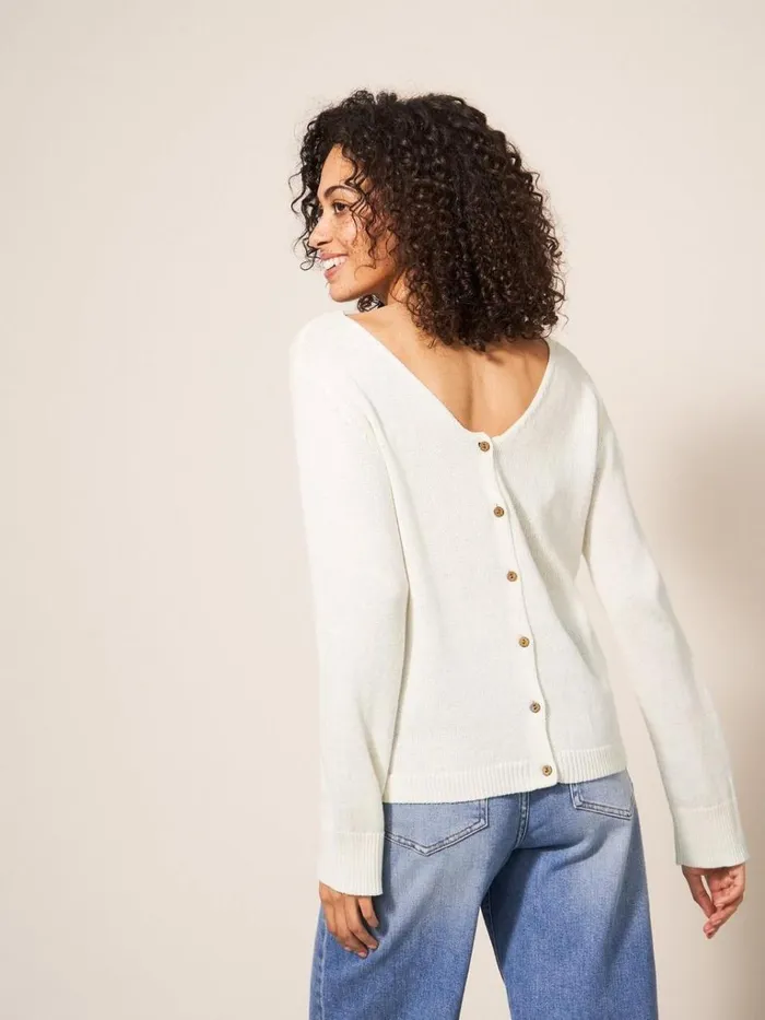 Women KNITWEAR White Stuff HANNAH JUMPER Natural White Women KNITWEAR White Stuff HANNAH JUMPER Natural White