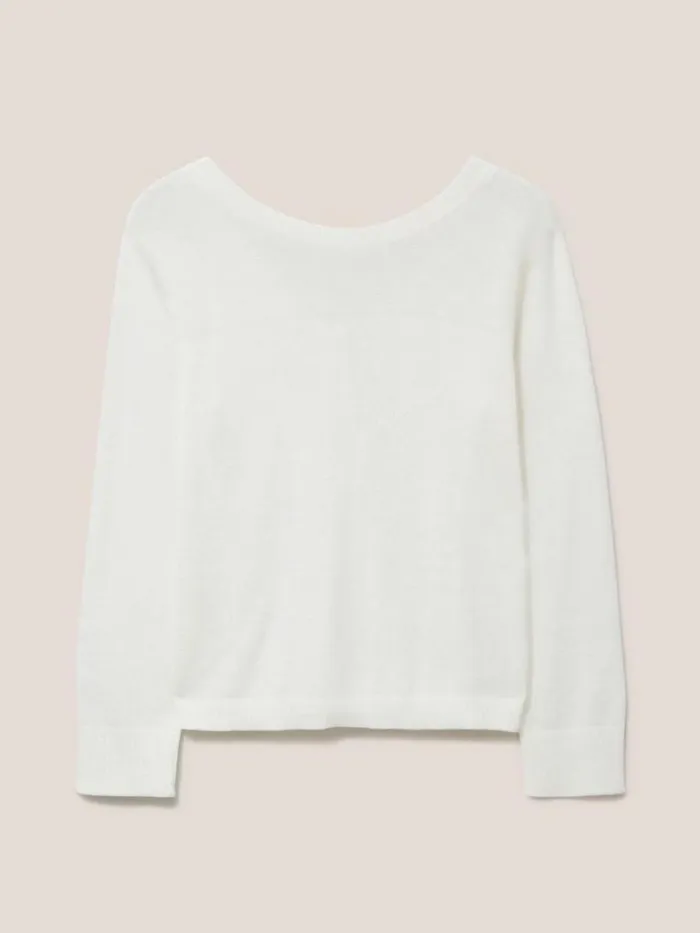 Women KNITWEAR White Stuff HANNAH JUMPER Natural White Women KNITWEAR White Stuff HANNAH JUMPER Natural White