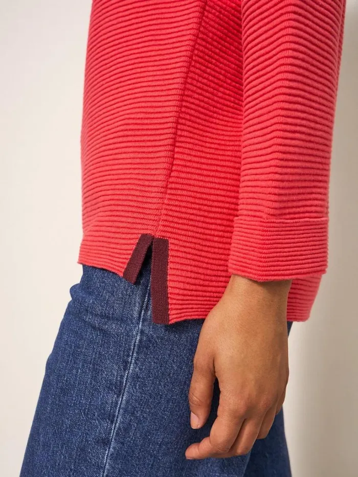 Women KNITWEAR White Stuff JANA JUMPER Bright Pink