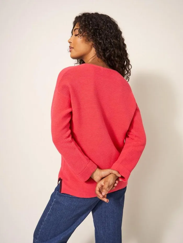 Women KNITWEAR White Stuff JANA JUMPER Bright Pink
