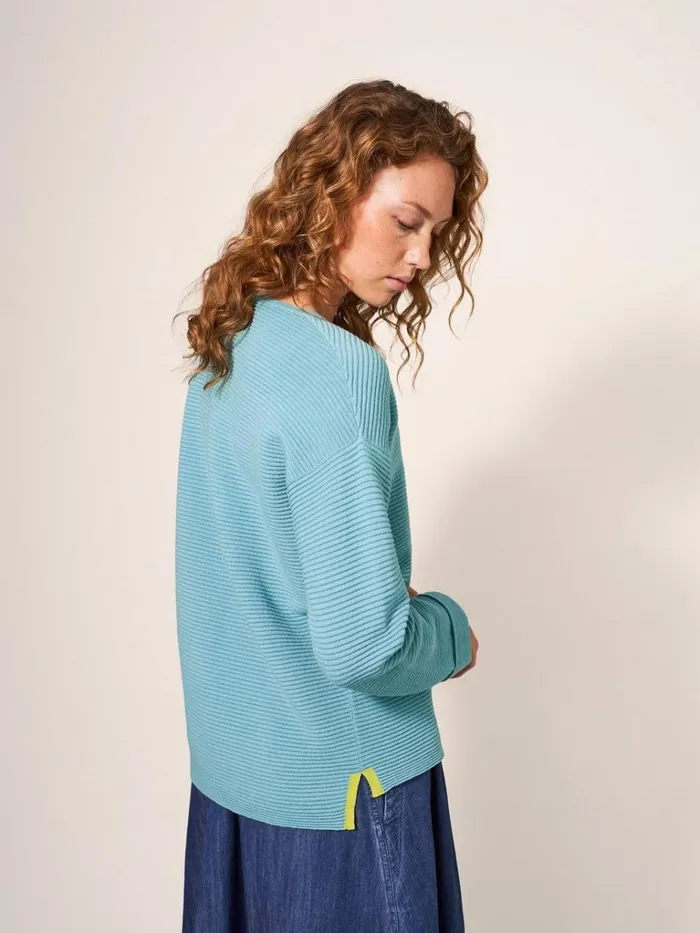 Women KNITWEAR White Stuff JANA JUMPER Mid Teal Women KNITWEAR White Stuff JANA JUMPER Mid Teal