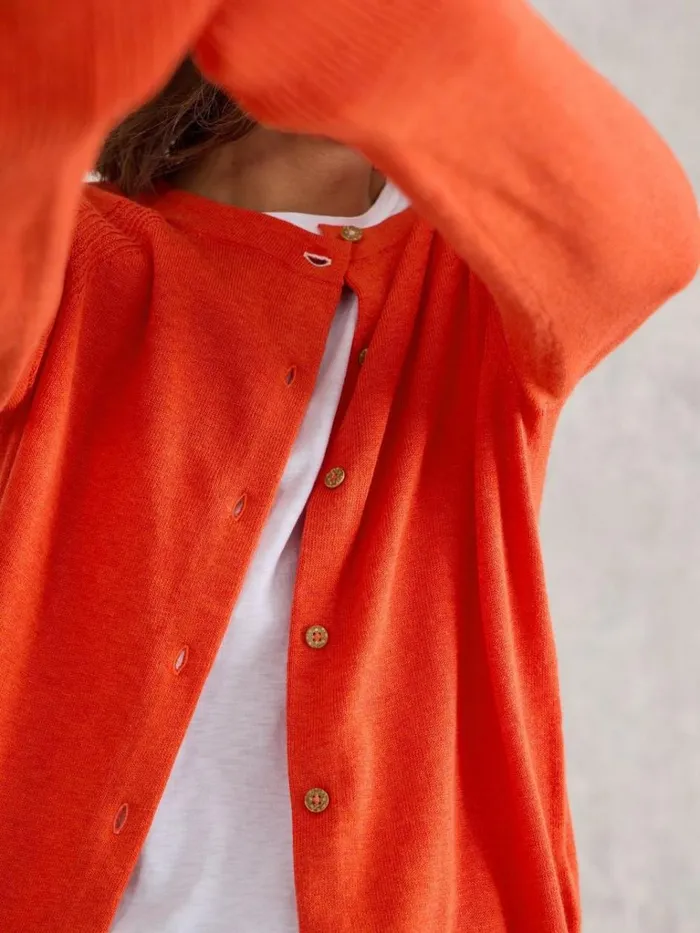 Women KNITWEAR White Stuff LULU CARDI Bright Red Women KNITWEAR White Stuff LULU CARDI Bright Red