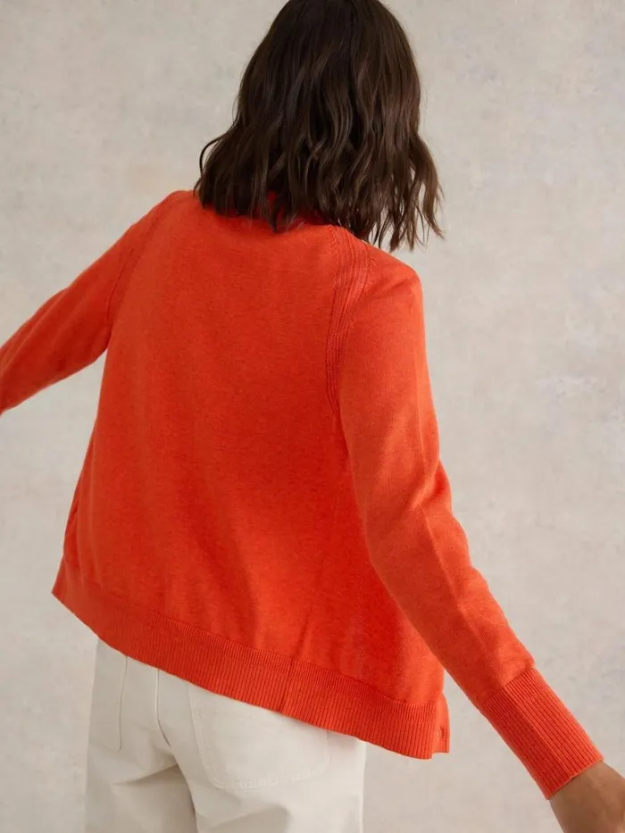 Women KNITWEAR White Stuff LULU CARDI Bright Red Women KNITWEAR White Stuff LULU CARDI Bright Red