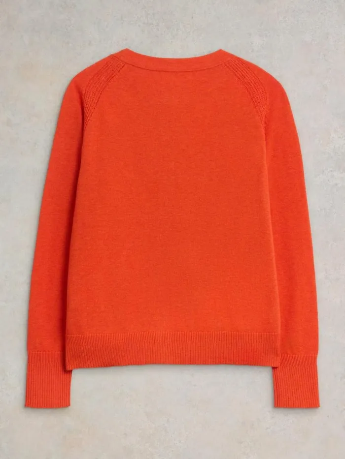 Women KNITWEAR White Stuff LULU CARDI Bright Red Women KNITWEAR White Stuff LULU CARDI Bright Red