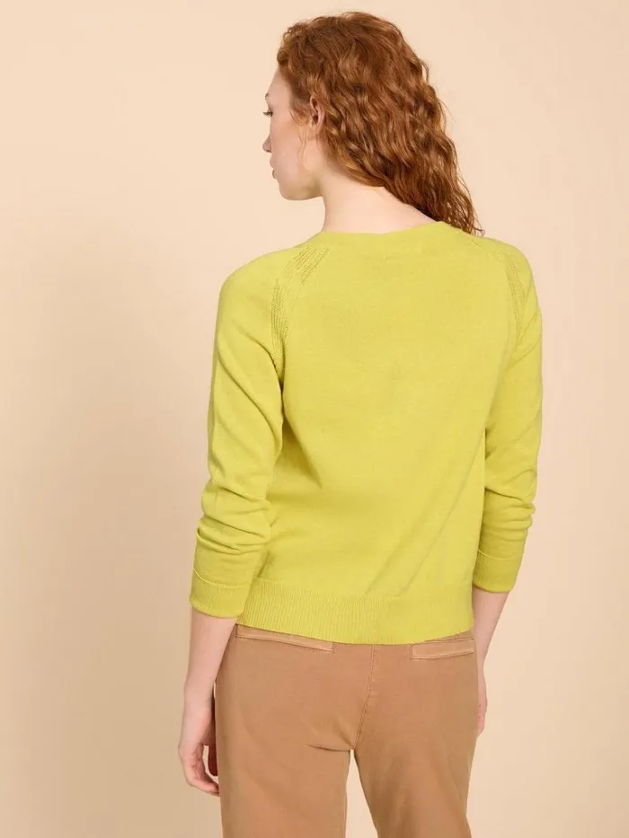 Women KNITWEAR White Stuff LULU CARDI Bright Yellow Women KNITWEAR White Stuff LULU CARDI Bright Yellow