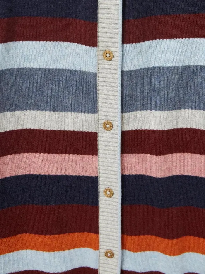 Women KNITWEAR White Stuff LULU STRIPE CARDI Pink Multi Women KNITWEAR White Stuff LULU STRIPE CARDI Pink Multi