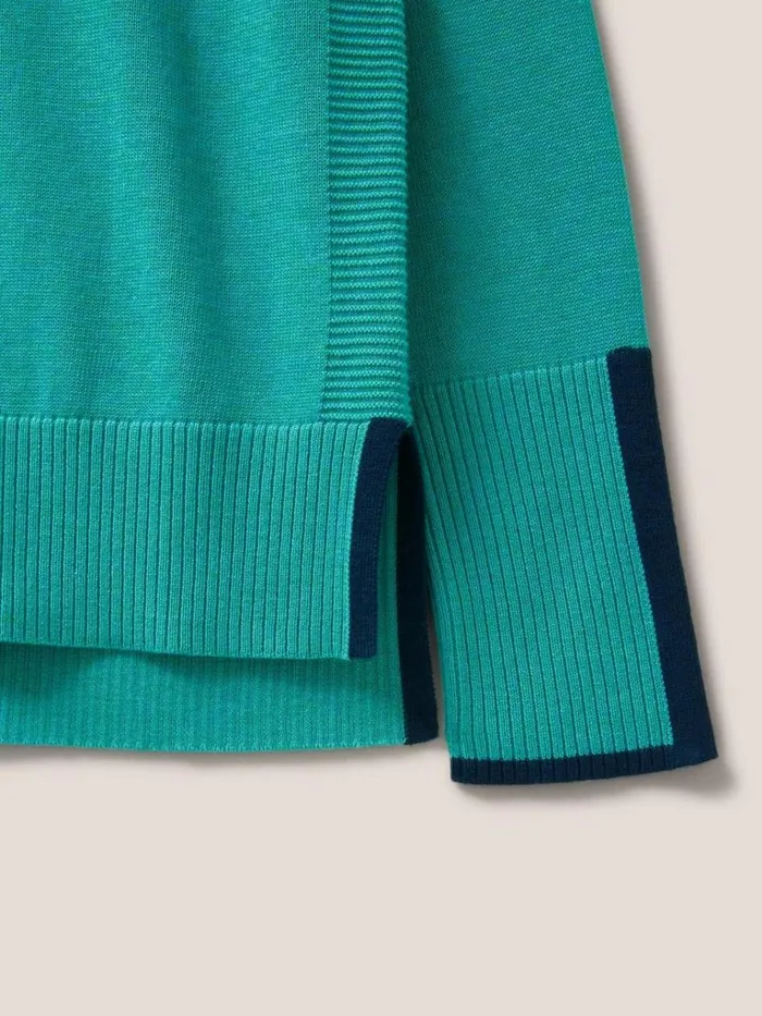 Women KNITWEAR White Stuff Olive Knitted Jumper Bright Blue