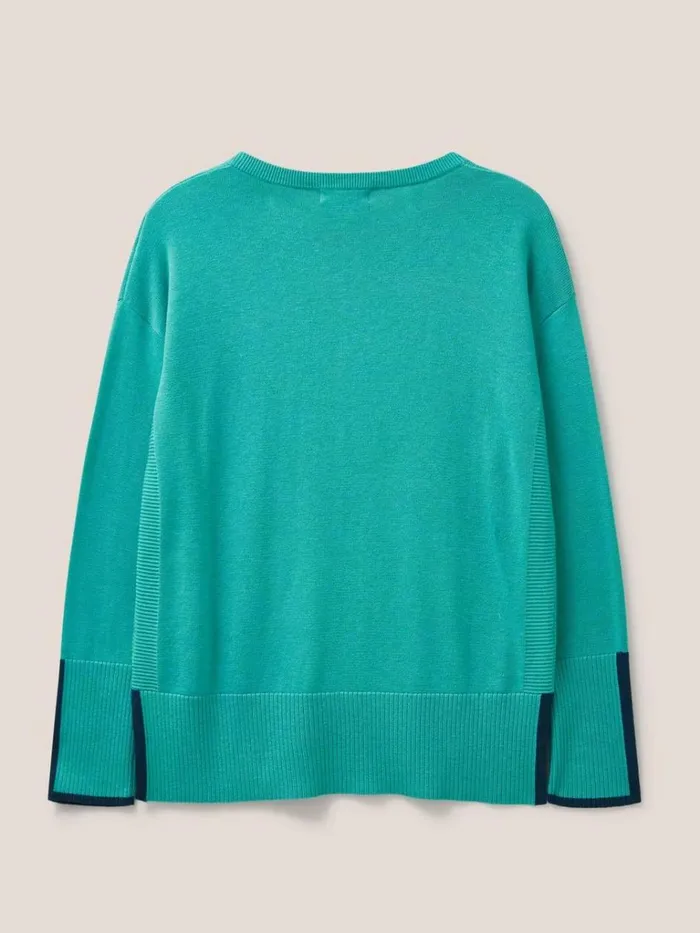 Women KNITWEAR White Stuff Olive Knitted Jumper Bright Blue