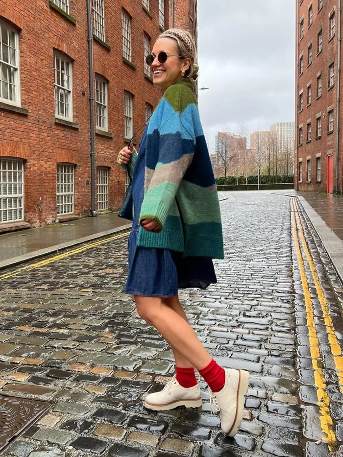 Women KNITWEAR White Stuff PATTI PATCHWORK CARDIGAN Green Multi Women KNITWEAR White Stuff PATTI PATCHWORK CARDIGAN Green Multi
