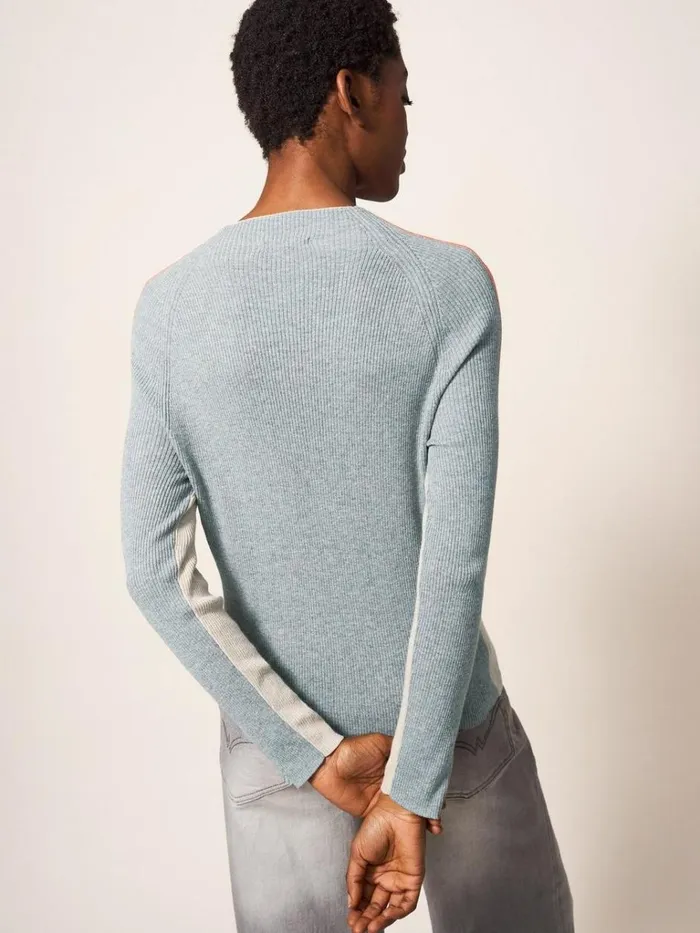 Women KNITWEAR White Stuff POP RIB JUMPER Natural Multi Women KNITWEAR White Stuff POP RIB JUMPER Natural Multi