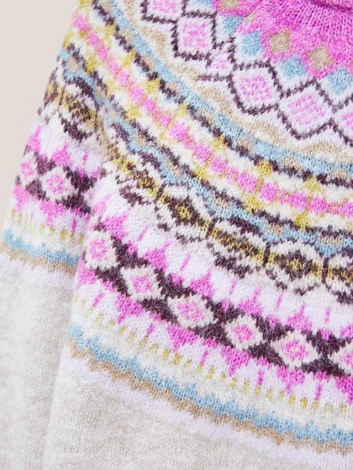 Women KNITWEAR White Stuff POPPY FAIRISLE JUMPER White Multi Women KNITWEAR White Stuff POPPY FAIRISLE JUMPER White Multi