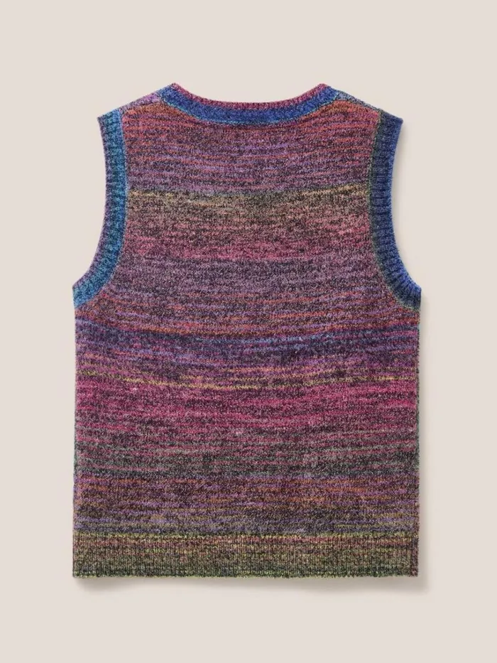 Women KNITWEAR White Stuff SAKURA TANK Green Multi Women KNITWEAR White Stuff SAKURA TANK Green Multi