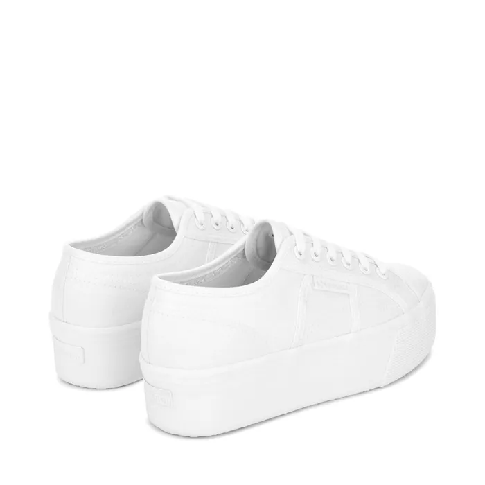 Women Lady Shoes Woman 2790 PLATFORM LAME Wedge TOTAL WHITE Superga Platform