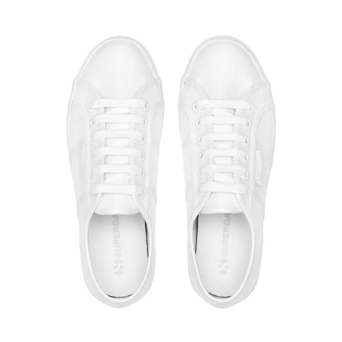 Women Lady Shoes Woman 2790 PLATFORM LAME Wedge TOTAL WHITE Superga Platform