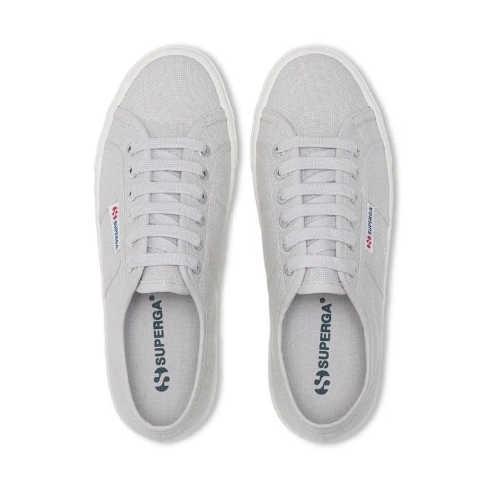 Women Lady Shoes Woman 2790 PLATFORM Wedge GREY SILVERFAVORIO Superga Platform