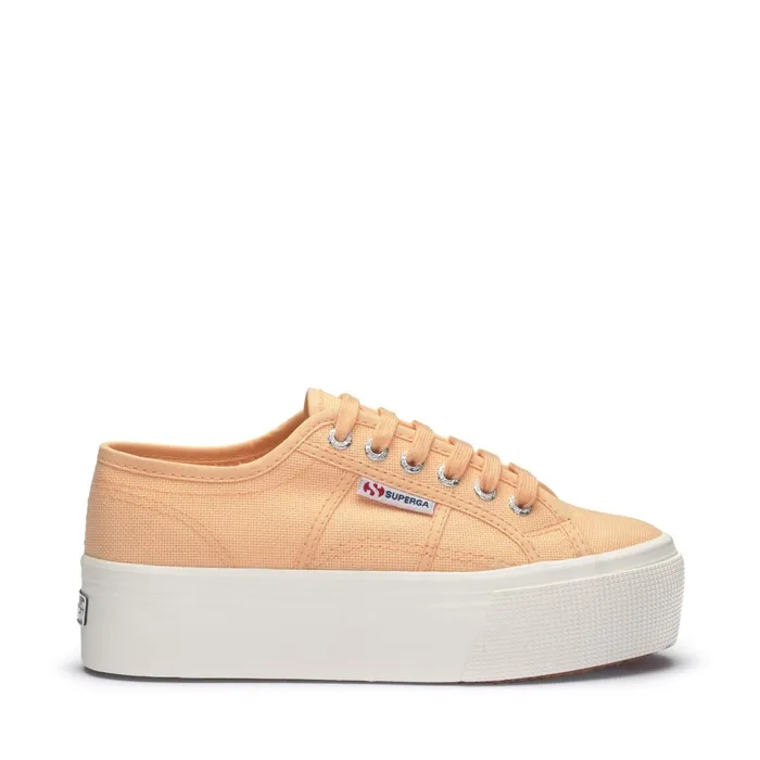 Women Lady Shoes Woman 2790 PLATFORM Wedge ORANGE APRICOTF AVORIO Superga Platform