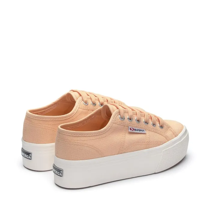 Women Lady Shoes Woman 2790 PLATFORM Wedge ORANGE APRICOTF AVORIO Superga Platform