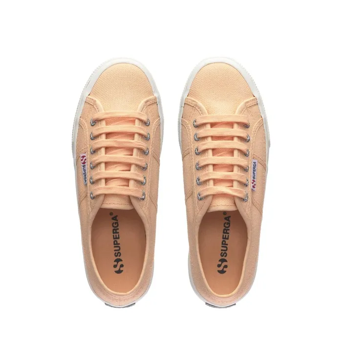 Women Lady Shoes Woman 2790 PLATFORM Wedge ORANGE APRICOTF AVORIO Superga Platform