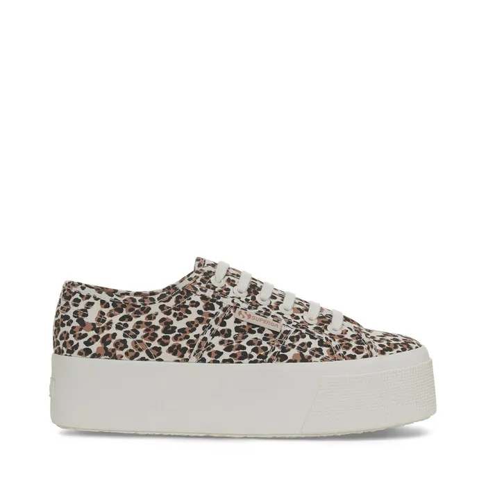 Women Lady Shoes Woman 2790 PRINT Wedge LT CLASSIC LEOPARDFAVORIO Superga Platform