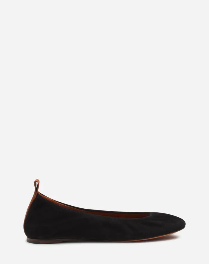 Women Lanvin Ballerinas The Suede Ballerina Flat Black