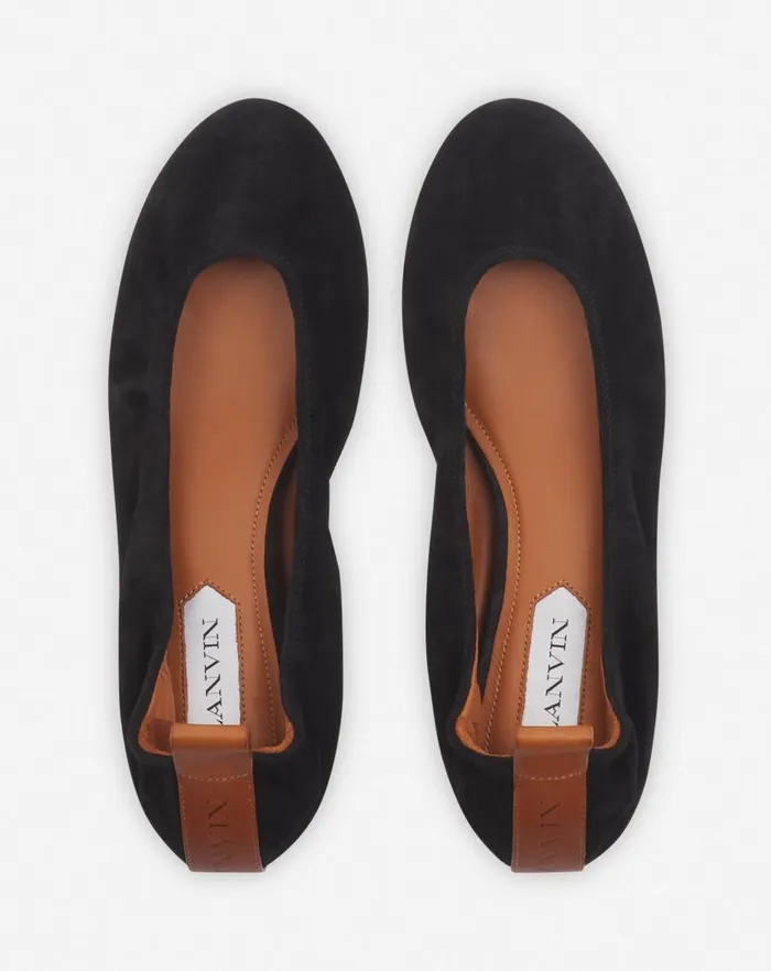 Women Lanvin Ballerinas The Suede Ballerina Flat Black Women Lanvin Ballerinas The Suede Ballerina Flat Black
