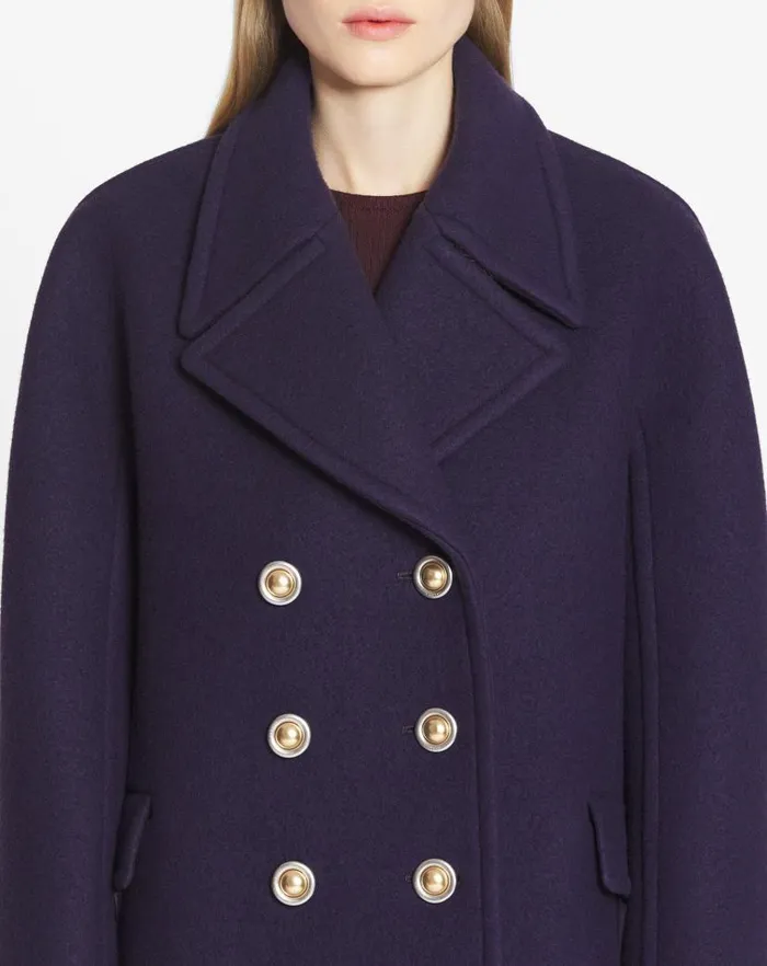 Women Lanvin Coats and Jackets Pea Coat Japanese Ink Women Lanvin Coats and Jackets Pea Coat Japanese Ink