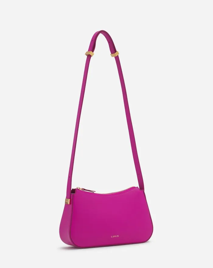 Women Lanvin Crossbody Bags and Shoulder Bags Concerto Baguette Leather Bag Fuchsia Women Lanvin Crossbody Bags and Shoulder Bags Concerto Baguette Leather Bag Fuchsia