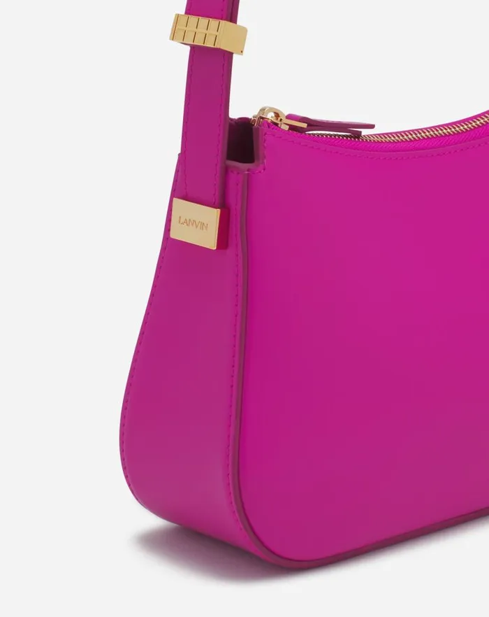 Women Lanvin Crossbody Bags and Shoulder Bags Concerto Baguette Leather Bag Fuchsia Women Lanvin Crossbody Bags and Shoulder Bags Concerto Baguette Leather Bag Fuchsia
