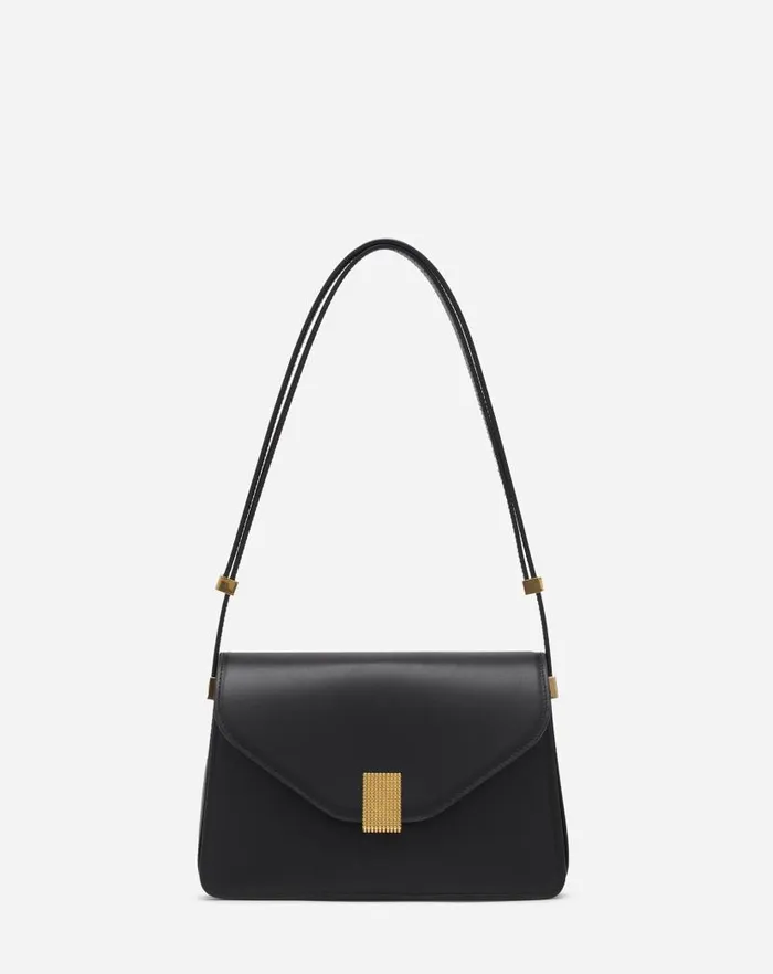 Women Lanvin Crossbody Bags and Shoulder Bags Concerto Leather Bag Black