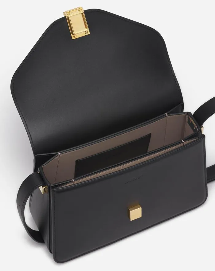 Women Lanvin Crossbody Bags and Shoulder Bags Concerto Leather Bag Black