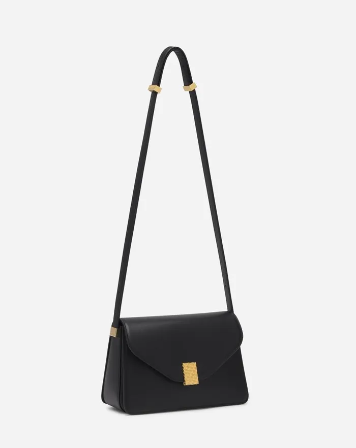 Women Lanvin Crossbody Bags and Shoulder Bags Concerto Leather Bag Black
