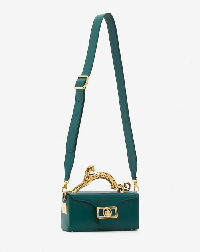 Women Lanvin Crossbody Bags and Shoulder Bags Leather Nano Pencil Cat Bag Dragon