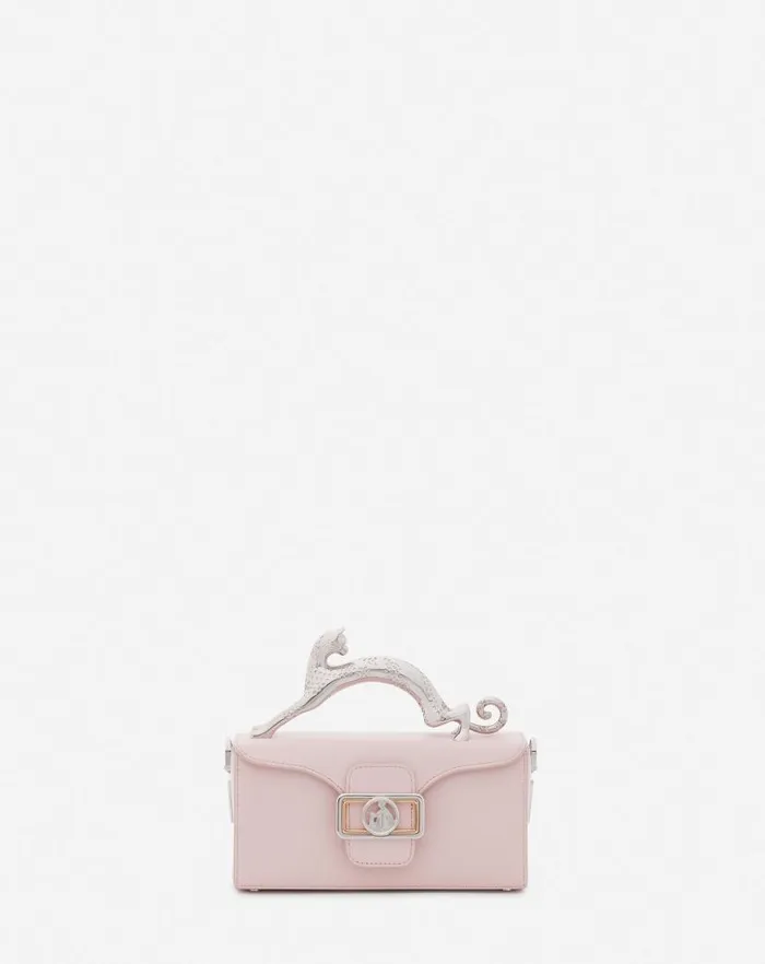 Women Lanvin Crossbody Bags and Shoulder Bags Leather Nano Pencil Cat Bag Ros