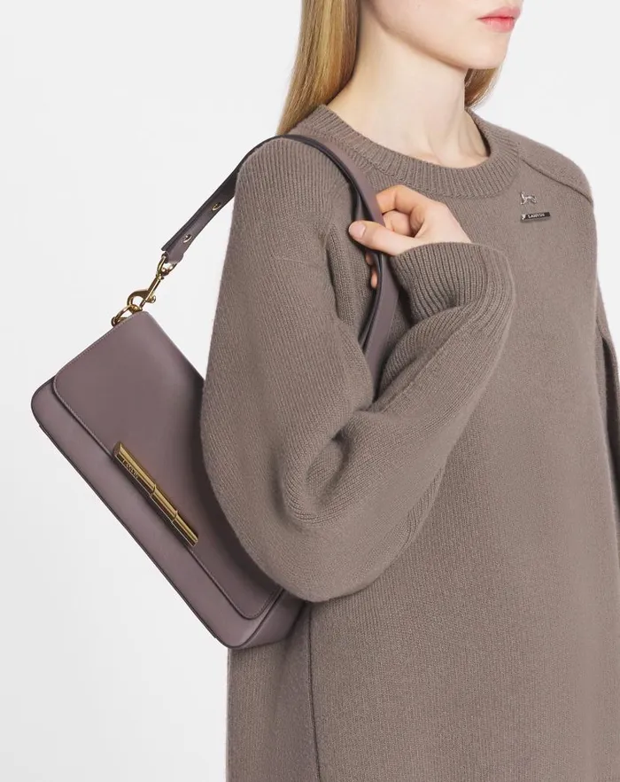 Women Lanvin Crossbody Bags and Shoulder Bags Squence By Lanvin Baguette Bag In Leather Marron Glace Women Lanvin Crossbody Bags and Shoulder Bags Squence By Lanvin Baguette Bag In Leather Marron Glace
