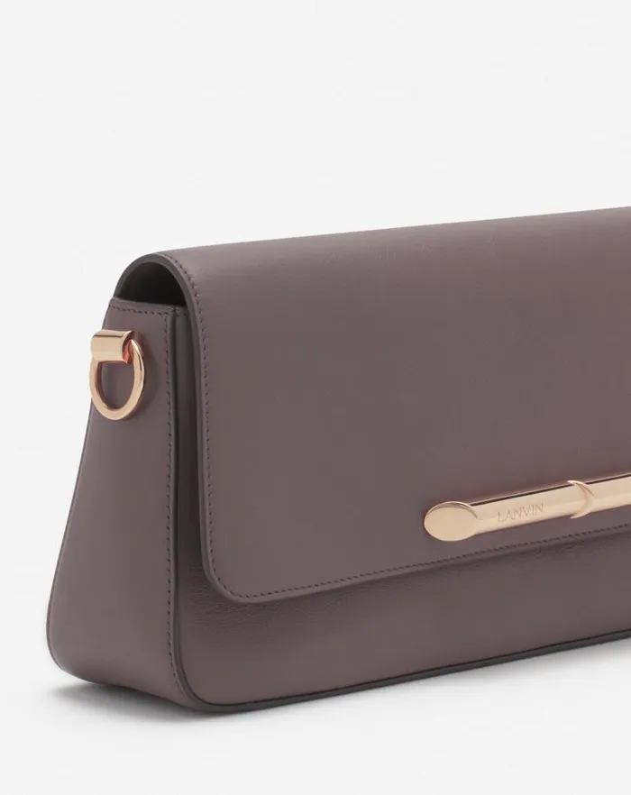 Women Lanvin Crossbody Bags and Shoulder Bags Squence By Lanvin Baguette Bag In Leather Marron Glace Women Lanvin Crossbody Bags and Shoulder Bags Squence By Lanvin Baguette Bag In Leather Marron Glace